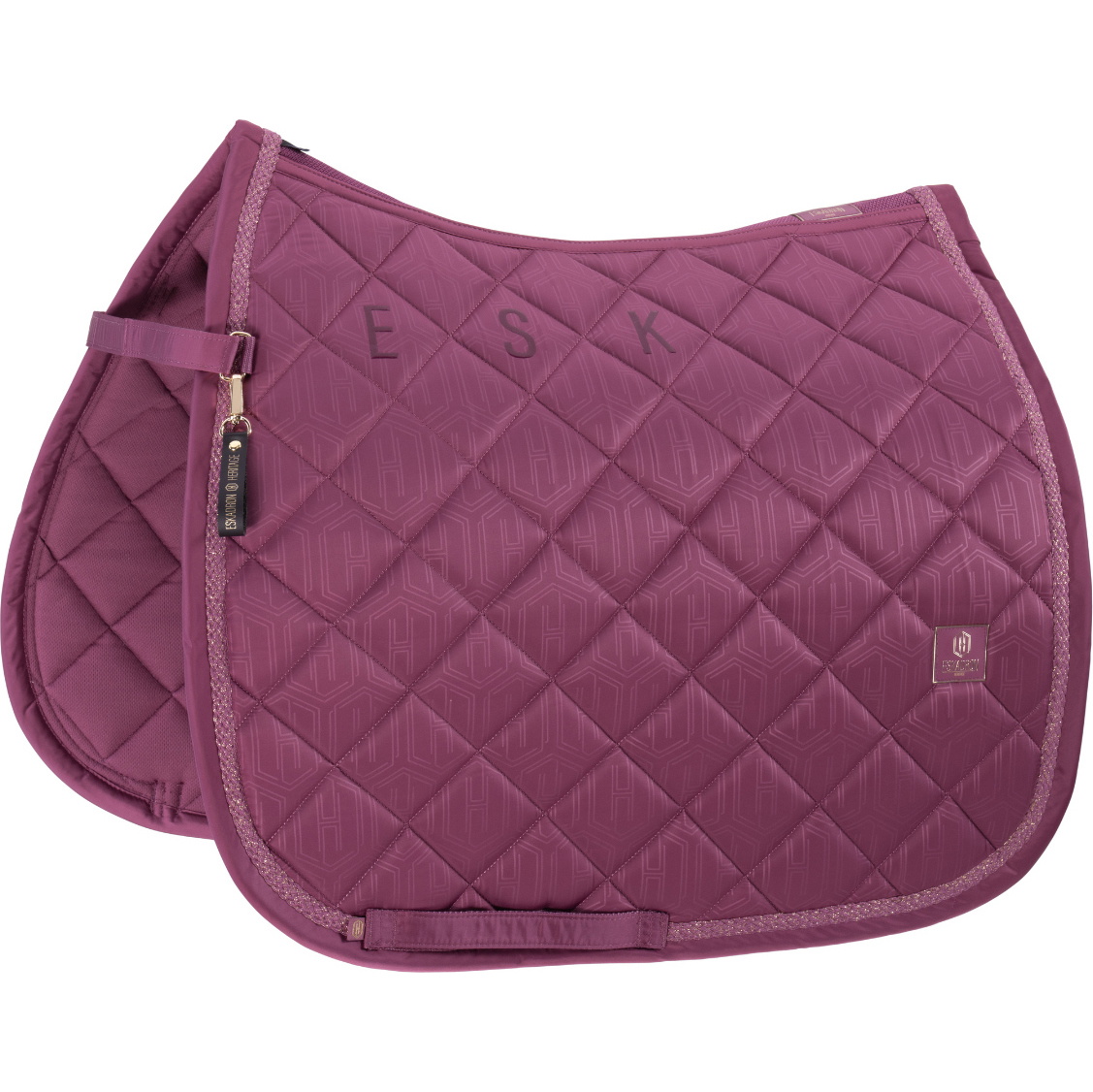 2025 Eskadron Heritage Glossy Saddle Cloth 215858 445 760 - Wildberry
